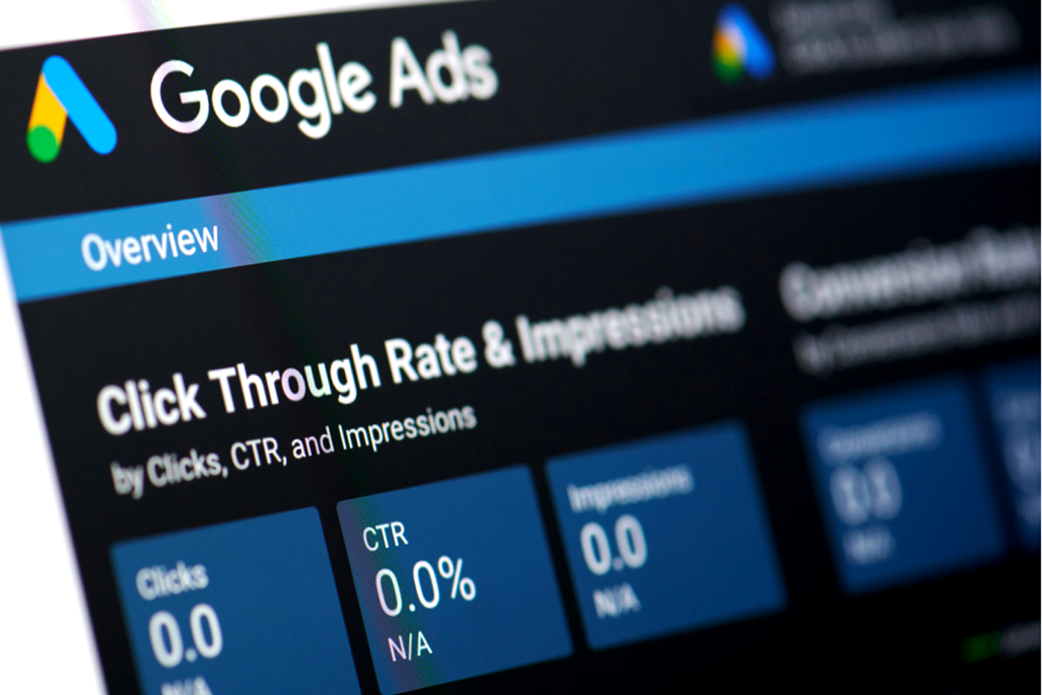 Google Ads: Zero clicks, zero CTR.